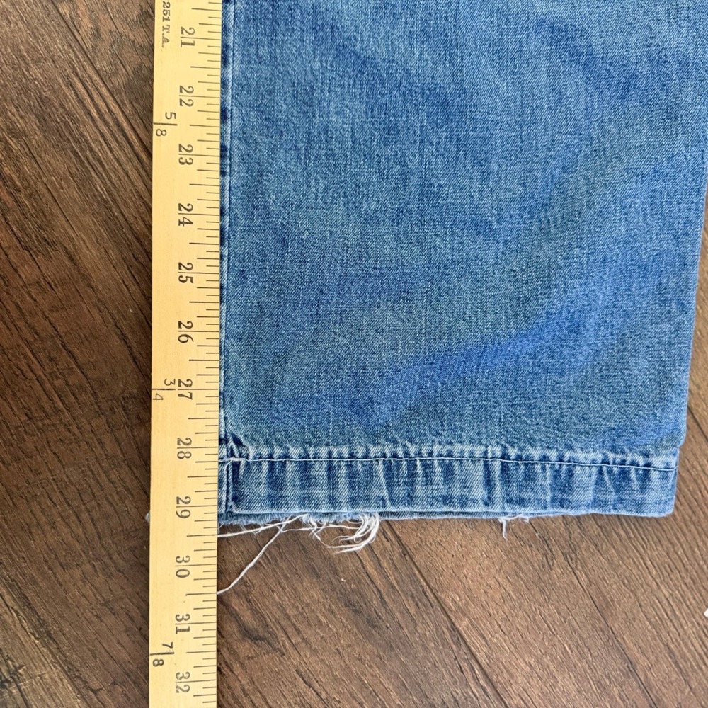 Vintage Y2K Abercrombie & Fitch Drawstring Jeans Womens Size 6 Wide Leg Cargo - Picture 8 of 12